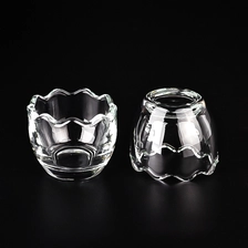 China Egg Glass Candle Jar With Glass Lids Egg Shaped Glass Candle Holder 70ml Votive Glass Candle manufacturer