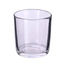 China Custom Color Brand Logo 8oz 280ml Glass Candle Holders manufacturer