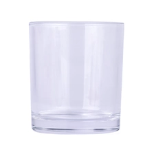 China Classic Cylinder Glass Candle Jar Private Label Printing Glass Candle Holders manufacturer