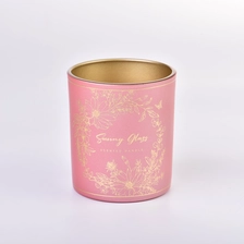 China Wholesale 8oz decal  scented candle glass vessel manufacturer