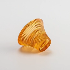China Luxury Custom Striped Glass Candle Home Decor Christmas Wholesale manufacturer