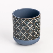 China Wholesale Ceramic Candle Jar Pot Glazed Cylinder Home Decoration manufacturer