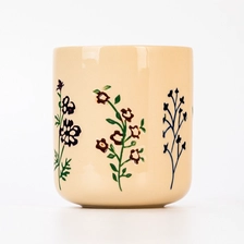 China Spring Collection Ceramic Candle Vessels Wholesale Custom Empty Ceramic Candle Jar for Candle Making manufacturer