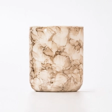China 5oz Marble Surface Finishes Ceramic Candle Jars manufacturer