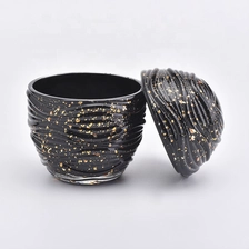 China Egg shape black decorating Glass Candle holder wedding decoration manufacturer
