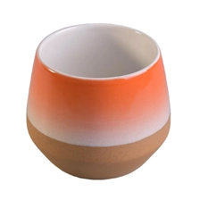 China custom ceramic empty candle jars low moq manufacturer