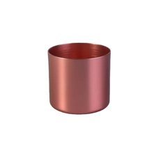 China Rose Gold Metal Tea Light Votive Candle Holder manufacturer