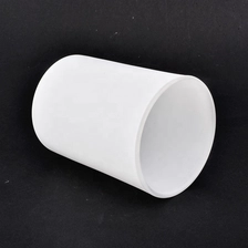 China Matte white glass candle holders wholesale manufacturer