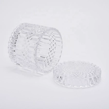 China Wholesale Luxury Gold Glass Candle Jar With Lids manufacturer