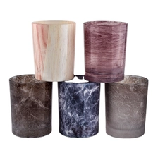 China Custom 250ml 8oz glass jar candle for modern cylinder for home decorative manufacturer