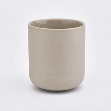 China 8oz Frosted empty ceramic candle jar candle making supplies manufacturer