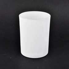China High Quality Matte White Glass Candle Holders manufacturer
