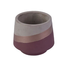 China Grey vintage 400ml concrete candle jar candelabras decorative custom manufacturer