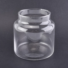 China Transparent high Glass Candle container home decor manufacturer