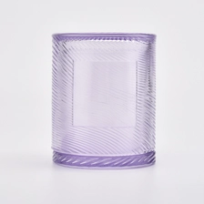 China Unique Design Glass Candle Jar With Lids manufacturer
