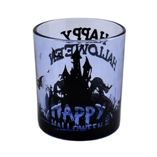 China 300ml Manufacturer halloween empty custom glass candle jars home decorations manufacturer