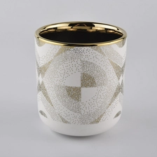 China Wholesale high quality Cylinder Ceramic Candle Vessel customized design logo manufacturer