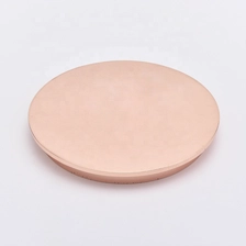 China Rose Gold Metal Zin Alloy cerramic glass Candle Lids supplier manufacturer