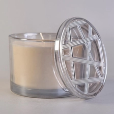 China 10oz 20oz Home decoration luxury candle glass holder with lids manufacturer