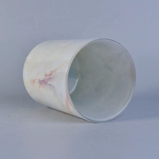 China Marble pattern Glass Jars For Candle Making manufacturer
