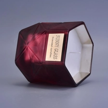 China Sunny luxury tea light geometric glass candle jar holder manufacturer