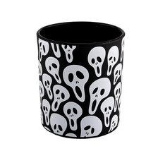 China Suppliers decorative black votive luxury glass candle holder jar 10oz manufacturer