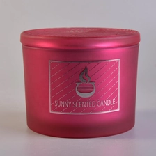 China 10oz 20oz Sunny scented luxury color candle glass jar with lid bulk manufacturer