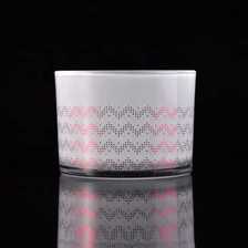 China In bulk white frosted glass containers jar for candles manufacturer