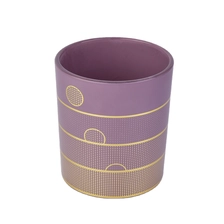 China Wholesales laser custom printing glass candle jar home decoration manufacturer