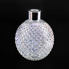 China Geo Cut Round Glass Reed Diffuser Bottles manufacturer