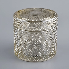 China Hot Selling Empty Candle Jar Glass With Lid manufacturer