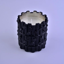 China Luxury black tree design glass candle jar bulk 8oz 10oz 12oz manufacturer