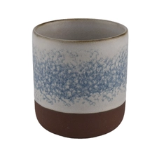 China 8 oz 10 oz In bulk empty decorative frosted custom ceramic candle vessel manufacturer