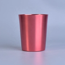 China Home decoration Antique pillar aluminum metal candle jar manufacturer