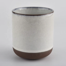China Popular Round Bottom Shaped Ceramic Jars Candle manufacturer
