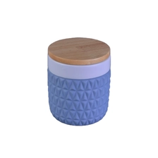 China Ceramic Candle Jar With Lid manufacturer