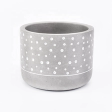 China 400ml Round votive Concrete Candle jar supplier manufacturer