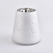 China Frosted Glass Candle Jar With Mercury Inside manufacturer