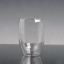 China Customized Unbreakable Double Wall Drinking Glass Tea Coffee Cup manufacturer