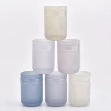 China Hot Sale Beautiful Glass Candle Jar For Candle Making manufacturer