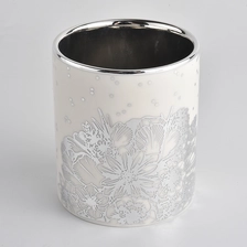 China 11oz Ceramic Candle Jar With Custom Printing manufacturer