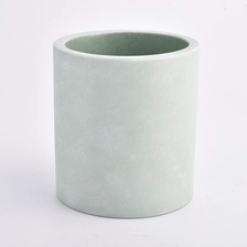 China Wax Safe Cylinder Concrete Candle Vessels Wholesale manufacturer