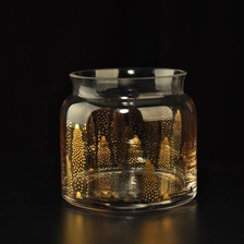 China 630ml 17oz Hand Made Glass Candle Container manufacturer