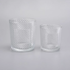China New Arrival Embossed Ceramic Candle Jars manufacturer