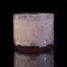 China Unique 14oz 15oz glass candle jars wholesale manufacturer