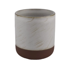China 8 oz 10 oz In bulk empty decorative frosted custom ceramic candle jar manufacturer