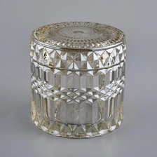 China Popular Glass Candle Jar With Lids manufacturer