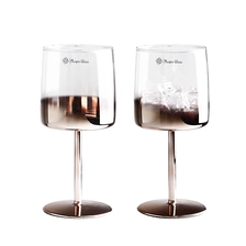 Cina Sublimazione moderno di lusso personalizzato decorativo decorativo a fondo piatto piatto calici per vino quadrati set di 6 produttore