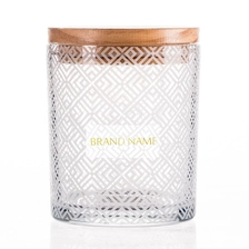 China Frosted Decal Candle Holder 11oz manufacturer