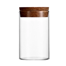 Chine Bocal de stockage de 9 oz avec couvercle en liège Bocal en verre borosilciate fabricant